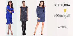 Рокли в сини нюанси снимка