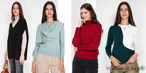 William de Faye - меки пуловери за дамитеснимка