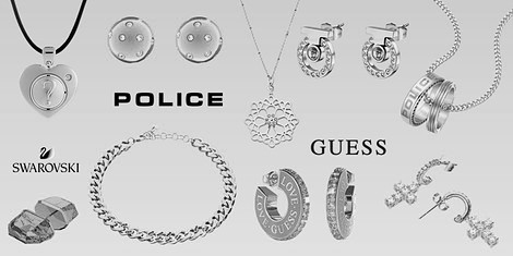 По-бляскаво излъчване с колие и обеци снимка