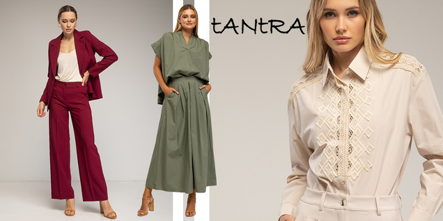 Tantra - модно трио - панталон, риза и пуловер снимка