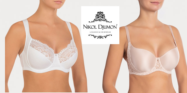 Nikol Djumon - бельо в бели и бежови нюанси снимка