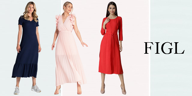 Figl - рокли с миди и макси дължина снимка
