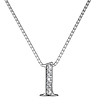 Позлатено дамско колие с висулка цифра 1 с кристали Swarovski-1 снимка