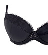 Черен сутиен с повдигащ ефект Emanuell-2 снимка