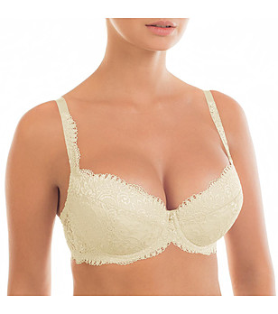 Сутиен с повдигащ ефект в цвят слонова кост Viktoria снимка