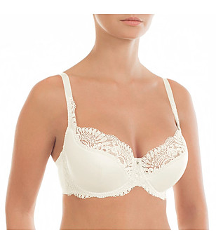 Сутиен с полумеки чашки в цвят слонова кост Viktoria снимка