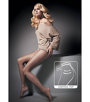 Оформящ чорапогащник в телесен нюанс 10 DEN снимка