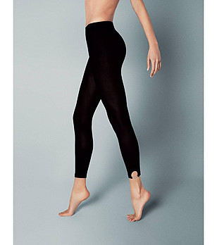 Черен клин с изрязан детайл 60 DEN Morena снимка