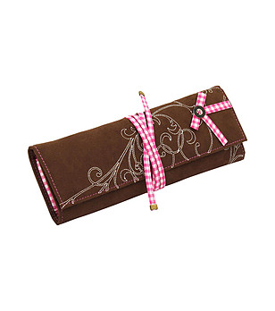Портмоне за бижута в тъмнокафяво и розово Kiley снимка