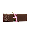 Портмоне за бижута в тъмнокафяво и розово Kiley-3 снимка