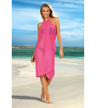 Розово плажно ефирно парео Miami снимка