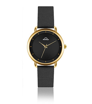 Черен мъжки часовник със златист корпус Force снимка