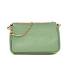 Зелена дамска кожена чанта от 3 части Molly-2 снимка