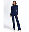 Елегантен дамски гащеризон в тъмносиньо Julina-0 снимка