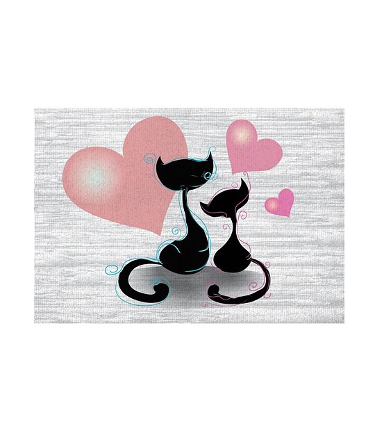 Постелка с принт Love story 52х75 см снимка