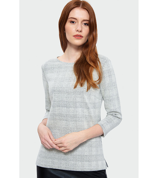 Светлосива дамска блуза Solange снимка