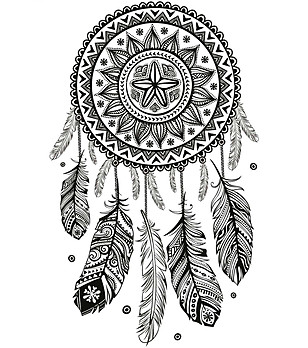 Декоративен стикер за стена Dream catcher снимка