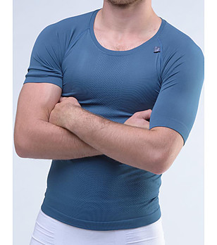 Синя мъжка тениска Vin Cool max снимка