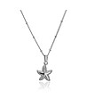 Сребристо колие с висулка Starfish-2 снимка