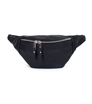 Черна unisex чанта за кръст снимка