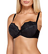 Ефектен черен сутиен Cassi с повдигащ ефект-3 снимка
