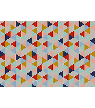 Многоцветна постелка с фигурални мотиви 52х75 см Effect colours I снимка