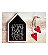 Постелка с принт Everyday I love you 52х75 см-2 снимка