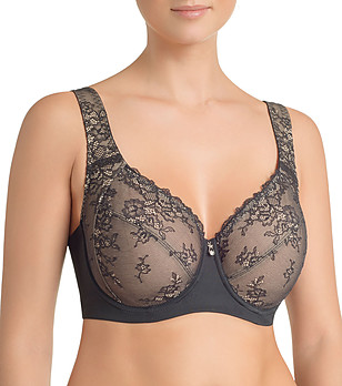 Сутиен в черно и бежово с широки презрамки Valens снимка