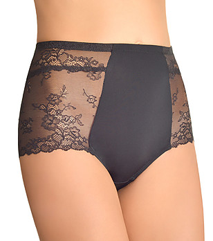 Черни бикини с висока талия и дантела Valens снимка