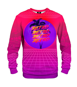 Дамска блуза с принт Retro style снимка
