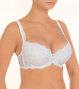 Бял сутиен Victoria с повдигащ ефект снимка