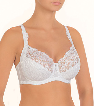 Бял сутиен Victoria с дантелено покритие снимка