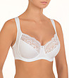 Бял сутиен Victoria с дантелени панели-0 снимка