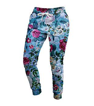 Дамско ватирано спортно долнище Blue Roses снимка