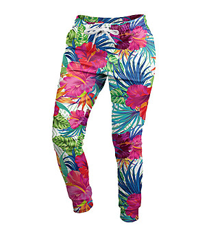 Дамско ватирано спортно долнище Jungle Flowers снимка