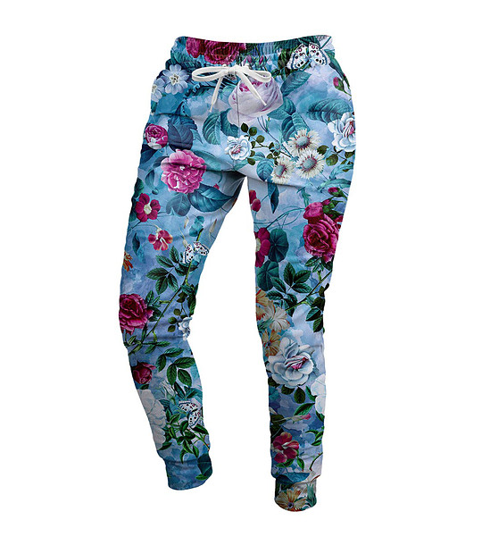 Дамско ватирано спортно долнище Blue Roses снимка
