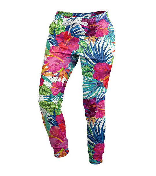 Дамско ватирано спортно долнище Jungle Flowers снимка