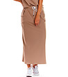 Дълга бежова памучна пола Erika-0 снимка