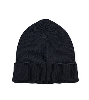 Памучна unisex шапка в черно снимка