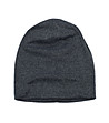 Unisex шапка с памук в меланж на цвят графит-0 снимка