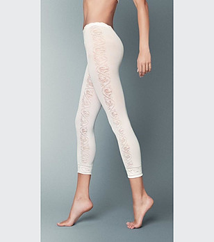 Дамски клин в цвят крем Gina снимка