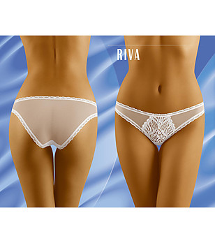 Бели прозрачни бикини Riva снимка