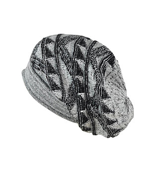 Unisex шапка в сиви нюанси и черно снимка