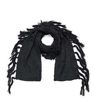 Unisex шал в цвят графит Luisa снимка