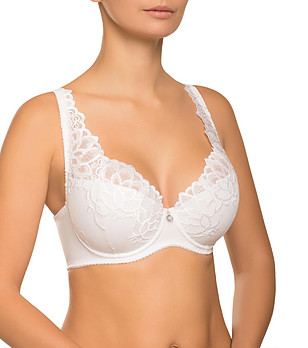 Ефектен бял сутиен Catharina снимка