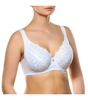 Сутиен Catharina в бяло с памук снимка