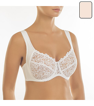 Бежов сутиен Evelen с меки чашки снимка