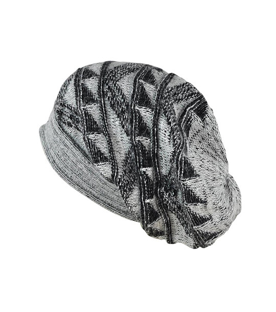 Unisex шапка в сиви нюанси и черно снимка