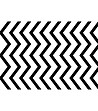 Постелка на зигзагообразно райе в черно и бяло 52х75 см Magic in white and black-1 снимка