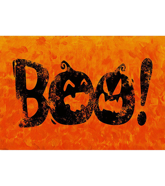 Постелка с принт BOO 52х75 см снимка